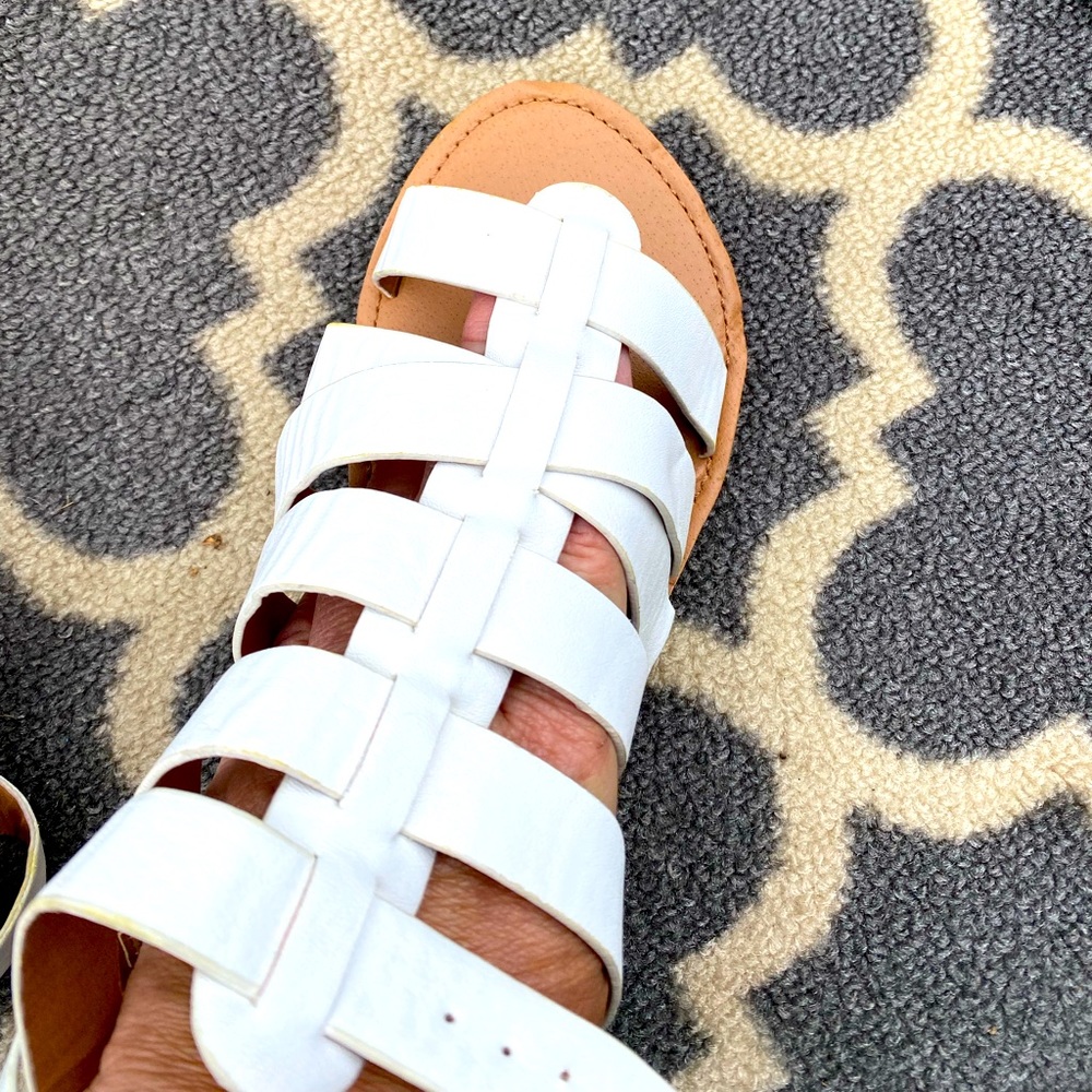 White dress sandals